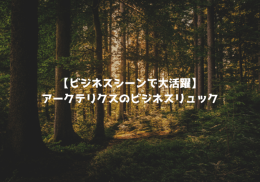 【ビジネスシーンで大活躍】アークテリクスのビジネスリュックおすすめ５選！